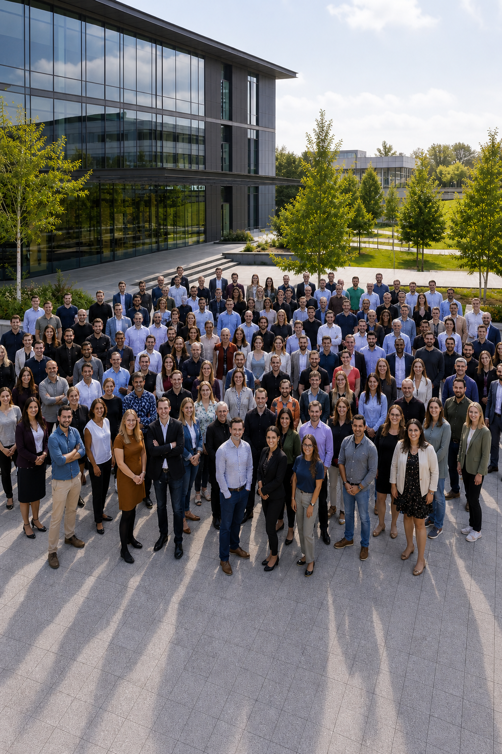 Business Staff at Company Yard Diverse Individuals-1 Business Staff at Company Yard Diverse Individuals-1
